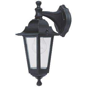 Coach Hanging 60W Black Lantern Wall Light