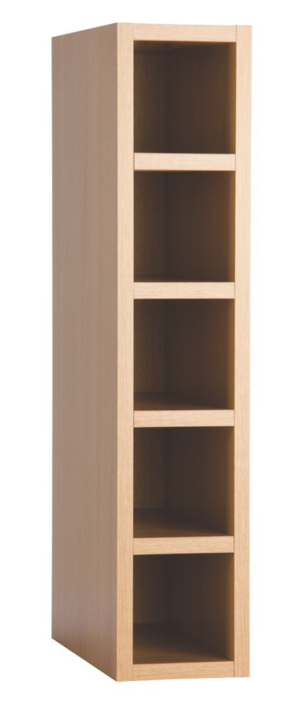 Unbranded Golden Oak Shaker Kitchen150mm Single Wine Rack