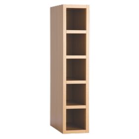 Golden Oak Shaker Kitchen150mm Single Wine Rack