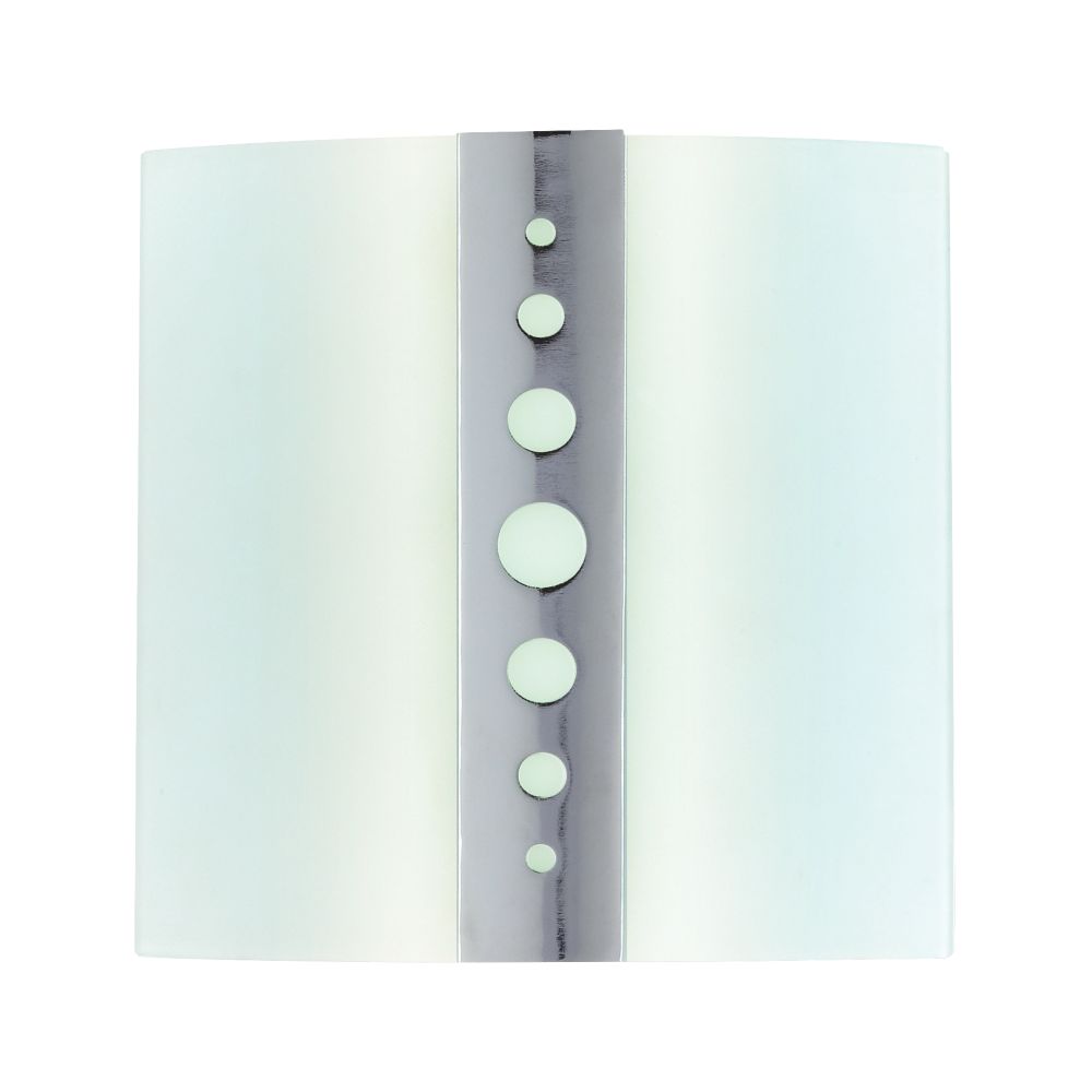 Unbranded Chrome / Opal Glass Sky Bathroom Wall Light