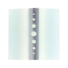 Unbranded Chrome / Opal Glass Sky Bathroom Wall Light