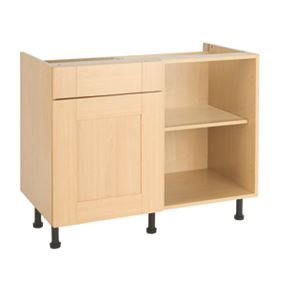 Maple Style Shaker 1000 Corner D/L BaseUnit Soft Close