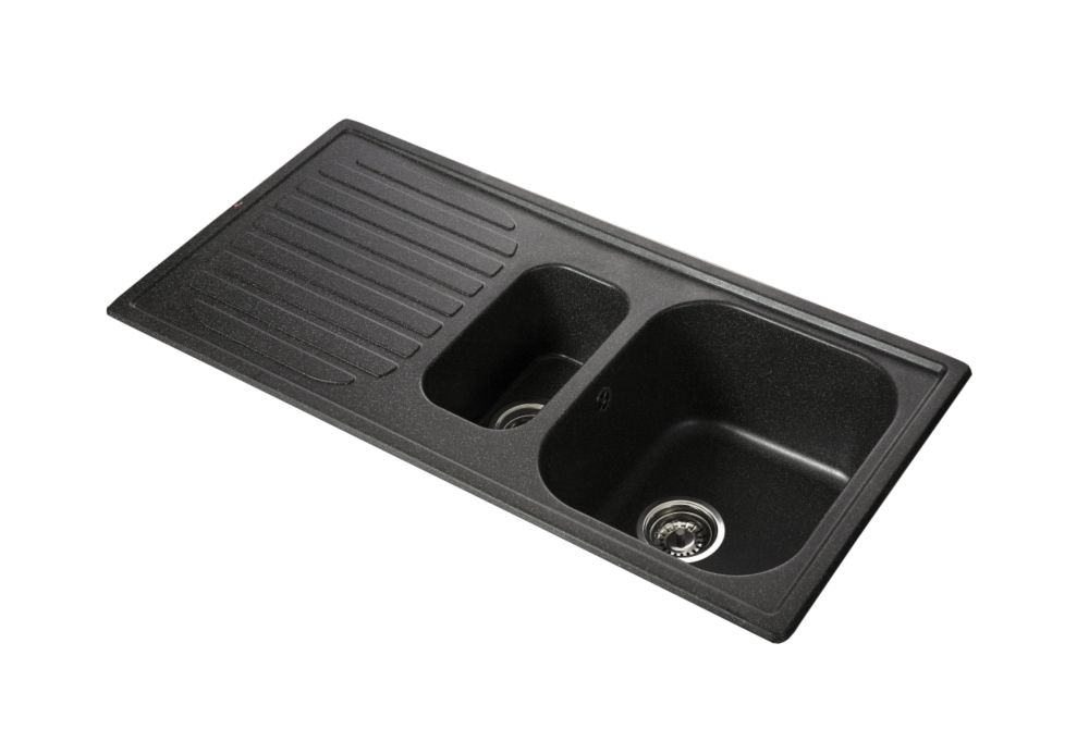 Reginox Square Rounded Edges Cristalite Inset Sink