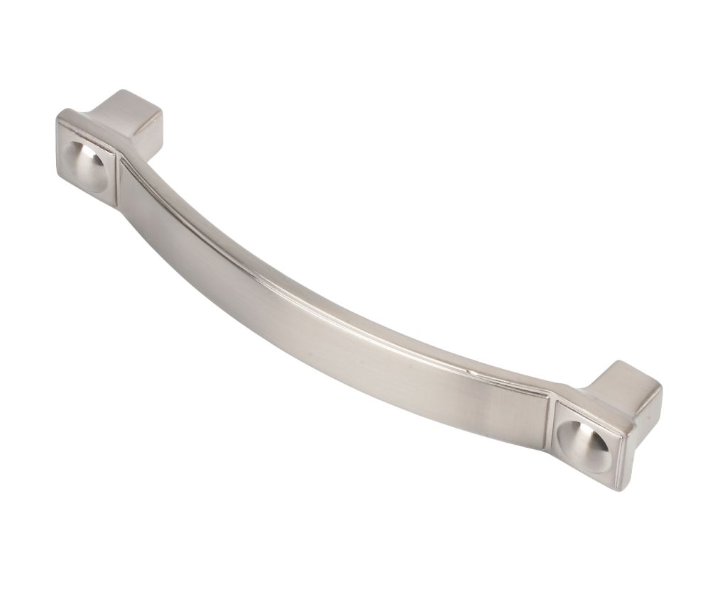 Dot Door Handle Brushed Nickel 96mm Pack of 2