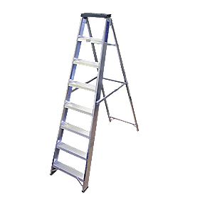 Lyte BSBB8 Swingback Builders Step Ladder Aluminium 8 Tread