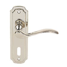 Urfic Lock Door Handle Constance Polished Nickel