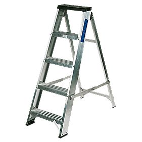 Lyte BSBB5 Swingback Builders Step Ladder Aluminium 5 Tread