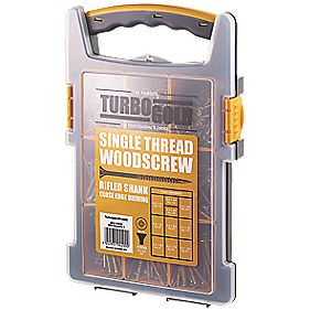 TurboGold Woodscrews Trade Grab Pack 1000Pcs