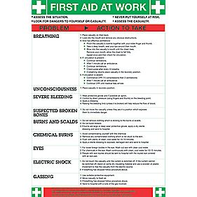 First Aid at Work Poster
