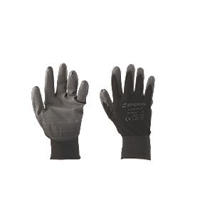 Perfect Fit Poly Gloves Black