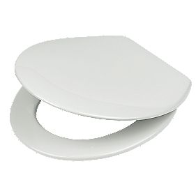 Carrara and Matta Soft Close Toilet Seat White