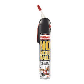 UniBond No More Nails Invisible Grab Adhesive Kiwi Pack Clear 200ml