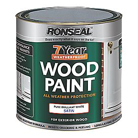Ronseal 7 Year Wood Paint Pure Brilliant White 750ml Gloss