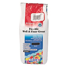 Mapei BuildFix Flexible Wall and Floor Grout Black 25kg