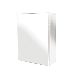 Croydex Double Door Bathroom Cabinet Stainless Steel 300 x 120 x 400mm