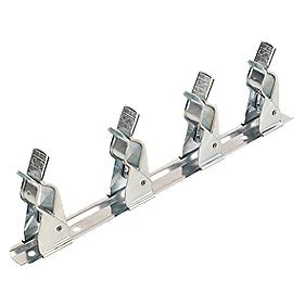 Rothley 11quot Spring Clip Rail with 4 Spring Hooks