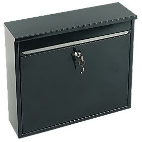 Sterling Elegance Rectangular Post Box Black