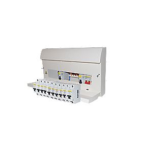 Square D 12 Way Dual RCD Consumer Unit and 10 MCBs