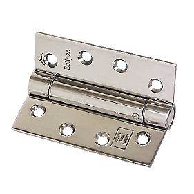 Adjustable Self Closing Hinge Polished SS 102 x 76mm Pack of 2