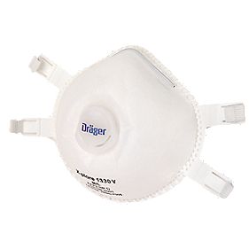 Drger Cup Valved Dust Mask P3 Pack of 5