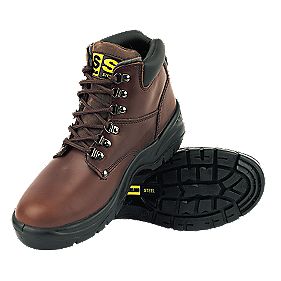 Sterling Steel D Ring Hiker Boots Brown Size 8