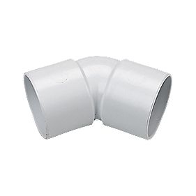 FloPlast 135 45 Bend White 40mm Pack of 5