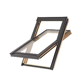 Tyrem C2AB500 DPX Centre Pivot Natural Timber Roof Window 550 x 778mm