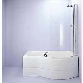 Ideal Standard Space Modern Shower Bath Acrylic Left Hand 0 Tap Hole 1500mm