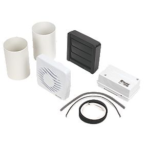 Xpelair LV100H Axial Bathroom Extractor Fan with Humidistat and Timer