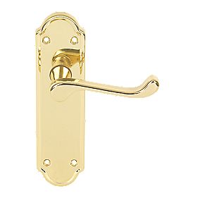 Urfic Latch Door Handle Ashworth Polished Brass
