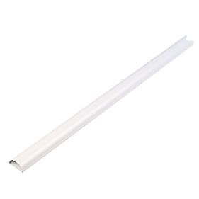D Line Semi Circular Trunking White 6 x 40 x 20mm 2m Pack of 6