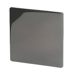 LAP 1 Gang Blank Plate Black Nickel