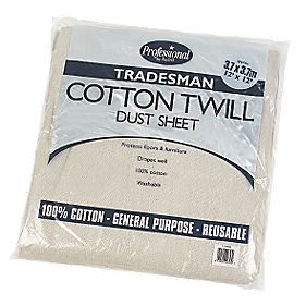 Cotton Twill Dust Sheet 1239x1239
