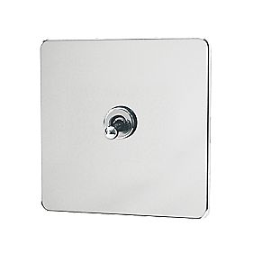 GET 1 Gang 2 Way 10A Tog Switch Neutral Ins Polished Chrome