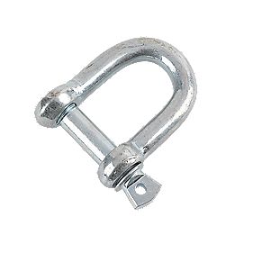Hardware Solutions D Shackle Zinc Plated M10 Pack of 10