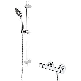 Grohe Precision Joy Thermostatic Mixer Shower Exposed Chrome