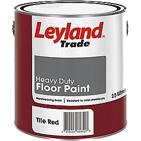 Leyland Heavy Duty Floor Paint 25Ltr Tile Red