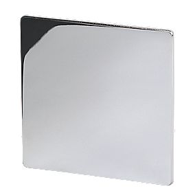 LAP 1 Gang Blank Plate Polished Chrome