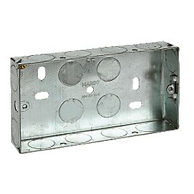Installation Boxes Galvanised Steel 2G 25mm Pack of 10