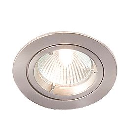 Robus Fixed Round Low Voltage Downlight Brushed Chrome 12V