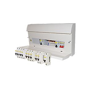 Square D 255 Way High Integrity Consumer Unit and 10 MCBs