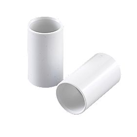 Conduit Couplings 25mm White Pack of 2