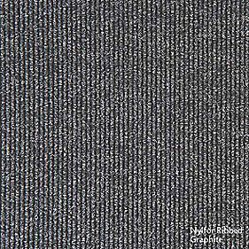 Contract Ribbed Carpet Tile Graphite
