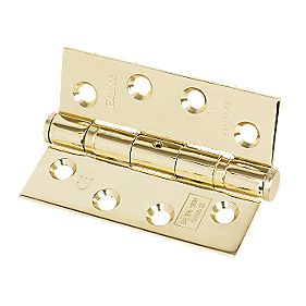 Ball Bearing Fire Hinge Grade 11 Electro Brass 102 x 76mm Pack of 2