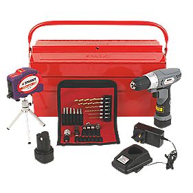 Sparky 108V Li ion Drill Driver and 25Pc Accessory Kit in a Cantilever Case