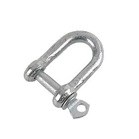 Hardware Solutions D Shackle Zinc Plated M5 Pack of 10