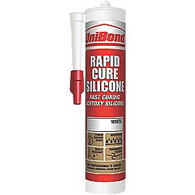 UniBond Rapid Cure Silicone Sealant White 300ml