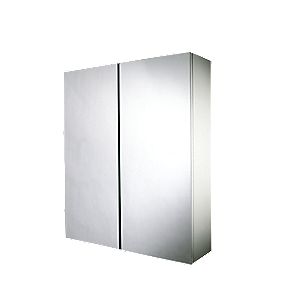 Croydex Hang 39N39 Lock Double Door Bathroom Cabinet White 530 x 155 x 640mm