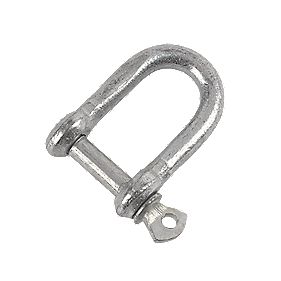 Hardware Solutions D Shackle Zinc Plated M6 Pack of 10