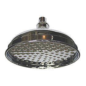 Fosse and Stratton Traditional Design Shower Head Fixed Chrome 200 x 150mm